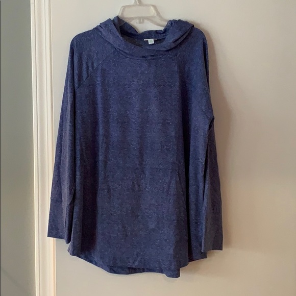 LuLaRoe Tops - NEW LuLaRoe Amber Hoodie 2XL Blue!